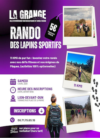 Rando à Lion-devant-Dun le samedi 4 avril